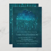 Koolbekkens met mousserende ruggen | Moody Blauwgr Kaart (Voorkant / Achterkant)