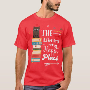 Koolbibliotheek Kunst voor mannen Koekworm Librari T-shirt