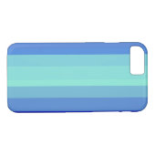 Koolblauwe strepen Case-Mate iPhone case (Achterkant (Horizontaal))