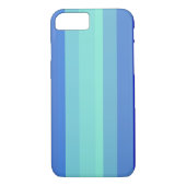 Koolblauwe strepen Case-Mate iPhone case (Achterkant)