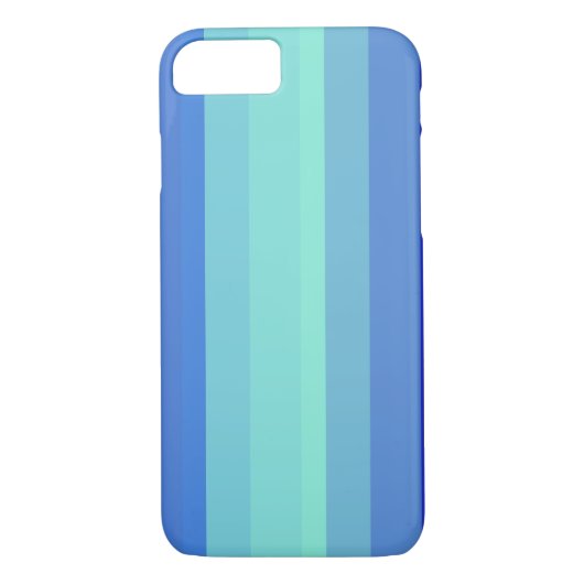 Koolblauwe strepen Case-Mate iPhone case (Achterkant)