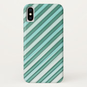 Koolblauwe strepen Case-Mate iPhone case (Achterkant)