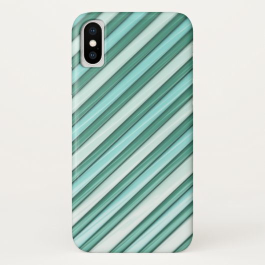 Koolblauwe strepen Case-Mate iPhone case (Achterkant)