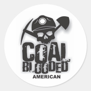 KOOLBLOEDIGE AMERIKAAN.jpg Ronde Sticker