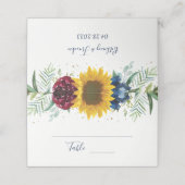 Koolbloem - Glitter Plaatskaartje (Buitenkant ongevouwen)