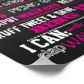 Koolbord voor eerste verjaardag poster (Hoek)