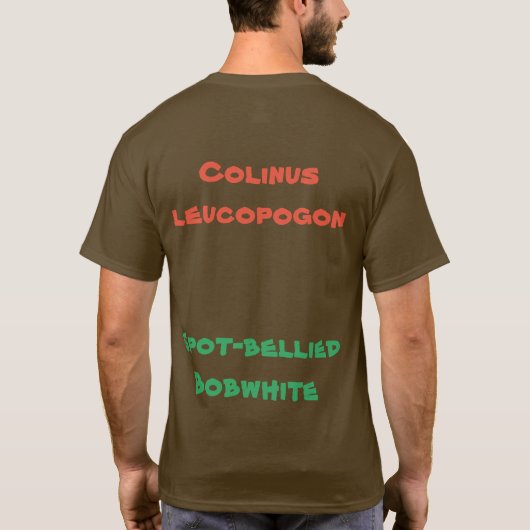 Koolbuikwit T-shirt (Achterkant)