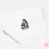 KOOLDASBADGER RONDE STICKER (Envelop)