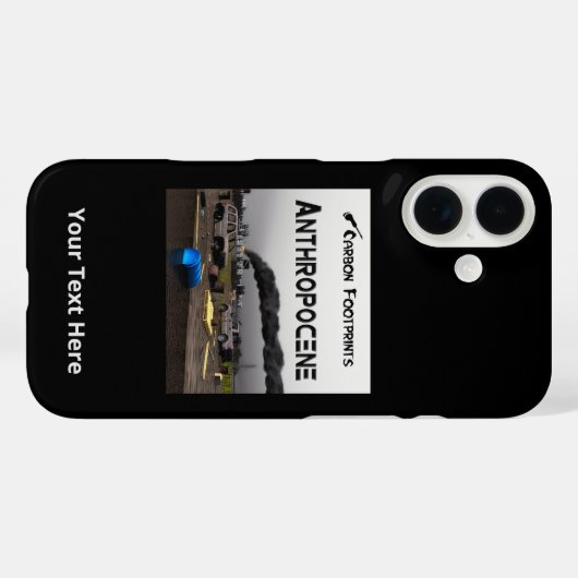 Kooldioxidevoetafdruk - Antropoceen Case-Mate iPhone Case (Achterkant (horizontaal))