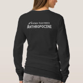 Kooldioxidevoetafdruk - Antropoceen T-shirt (Achterkant)