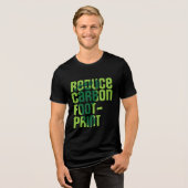 Kooldioxidevoetafdruk verkleinen Tri-Blend shirt (Voorkant volledig)