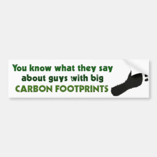 Kooldioxidevoetafdrukken Bumpersticker
