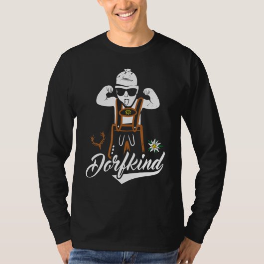 Kooldorpskind met lederbroek Bayern Ti T-shirt (Voorkant)