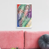 Koole abstracte kunst canvas afdruk (Insitu (Woonkamer))