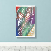 Koole abstracte kunst canvas afdruk (Insitu (Houten vloer))