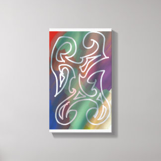 Koole abstracte kunst canvas afdruk