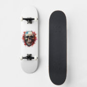 Koole afbeelding van een schedel persoonlijk skateboard (Voorkant)