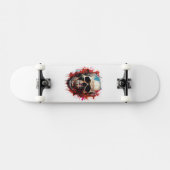 Koole afbeelding van een schedel persoonlijk skateboard (Horizontaal)