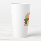 Koole Cheeseburger Foodie Vector Latte Mok (Voorkant)