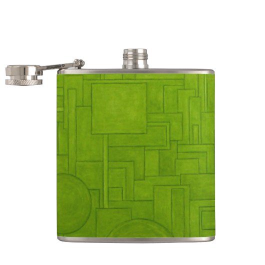 Koole Groene Fles! Heupfles (Geopend)