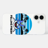 Koole Retro Haai met Zonnebril Case-Mate iPhone Case (Achterkant (horizontaal))