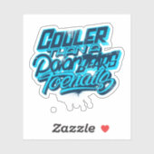 Kooler dan een polair Beer toenails Classic Sticker (Vel)