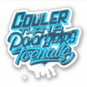 Kooler dan een polair Beer toenails Classic Sticker (Voorkant)