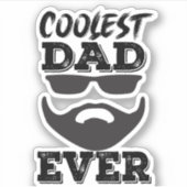 KOOLEST DAD OOIT STICKER (Voorkant)