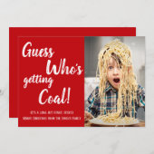 Koolfamilie foto kerstmis Kaart (Voorkant / Achterkant)