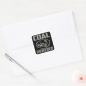 KOOLGESTOOKT VIERKANTE STICKER (Envelop)