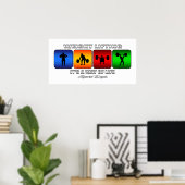 Koolgewicht tillen is een manier van leven poster (Thuiskantoor)