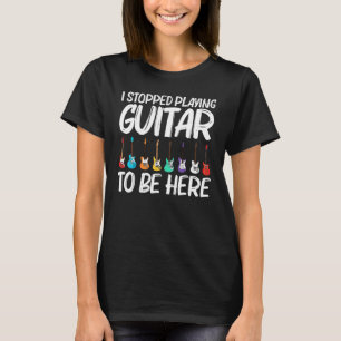 Koolgitaar voor mannen Akoestische gitarist band T-shirt
