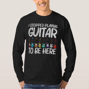 Koolgitaar voor mannen Akoestische gitarist band T-shirt