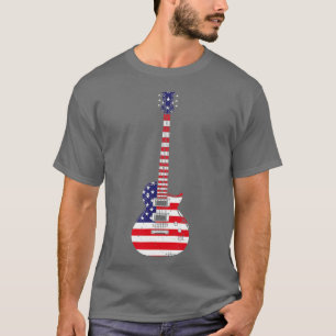 Koolgitaar voor mannen, musicus, elektrisch gitaar t-shirt