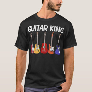 Koolgitaar voor mannen Papa Guitar Player Electric T-shirt