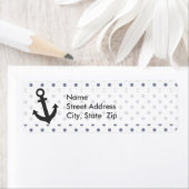 Koolgrijze pooldots; anker etiket (Insitu)