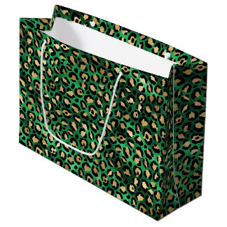 Koolgroene Luipaardprint | Glam Dierenpatroon Groot Cadeauzakje