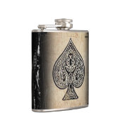 Koolgrunge Retro Artistic Poker Ace Liquor Flask Heupfles (Rechts)