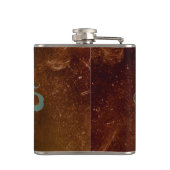 Koolgrunge-verfdruppelkolf Heupfles (Achterkant)