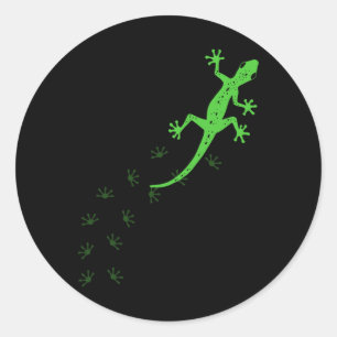 Koolhagedis ontwerp voor mannen Gecko Pet Animal Ronde Sticker