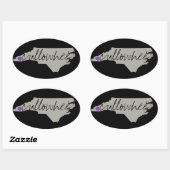 Koolhee, NC-sticker- set van 4 Ovale Sticker (Vel)