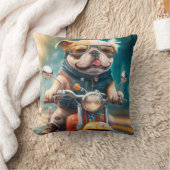 Koolhondenfietsers die fietsen besturen met een sc kussen (Deken)