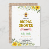 Koolhoningbijenborsteluitnodiging Bedankkaart (Voorkant / Achterkant)