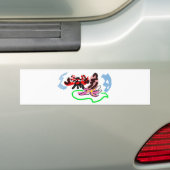 Koolhydraat zomer leuk spelen bumpersticker (Op auto)