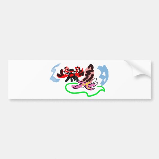 Koolhydraat zomer leuk spelen bumpersticker (Voorkant)