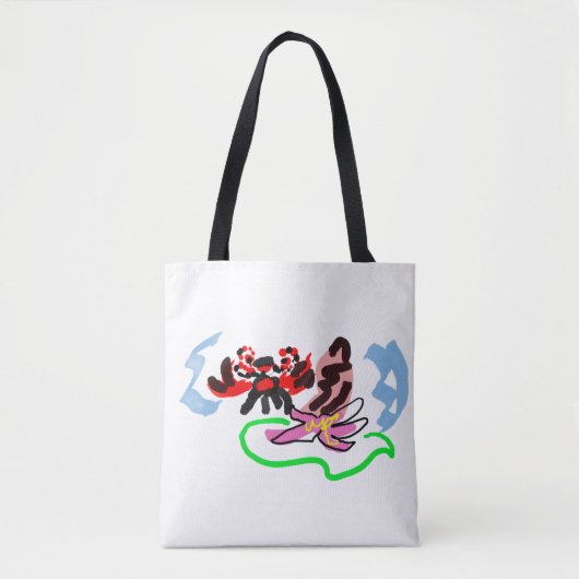 Koolhydraat zomer leuke speel tote bag (Voorkant)