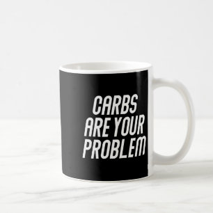 Koolhydraten zijn probleem carnivoor vlees gebasee koffiemok