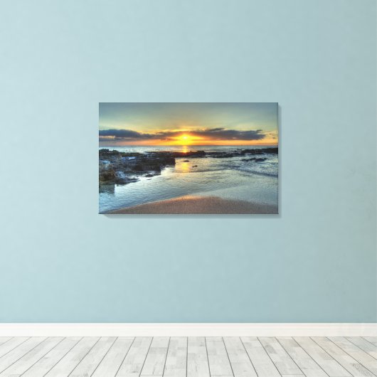 Koolina Sunset Canvas Afdruk (Insitu (Houten vloer))