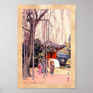 Kooljapanse Cherry Tree in Kawagoe Yoshida art Poster