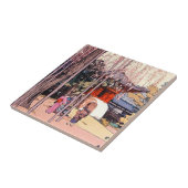 Kooljapanse Cherry Tree in Kawagoe Yoshida art Tegeltje (Zijkant)